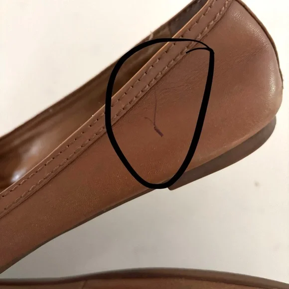 TORY BURCH•tan leather ballet flats 9.5 EUC - Picture 11 of 11